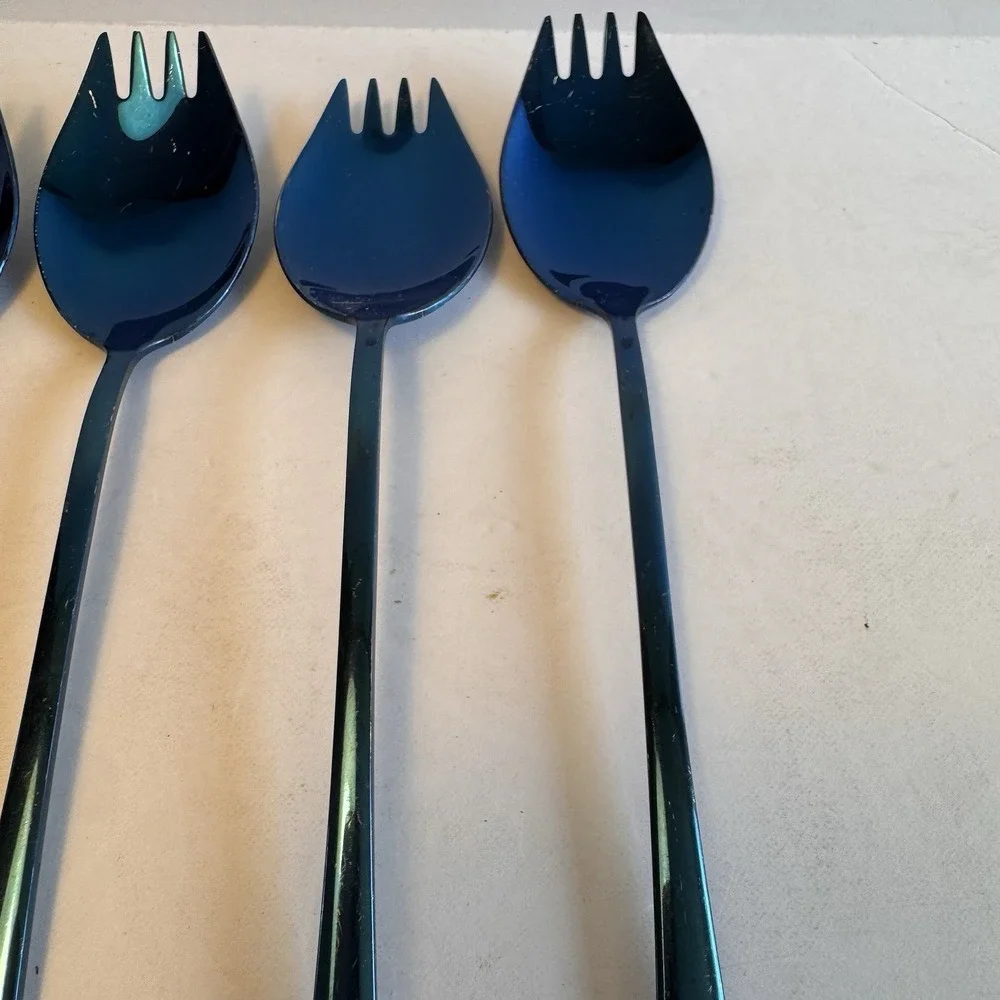 Buyer StarBlue‎ Sporks 2 in 1 Spoons Forks 5 Pieces Stainless Steel